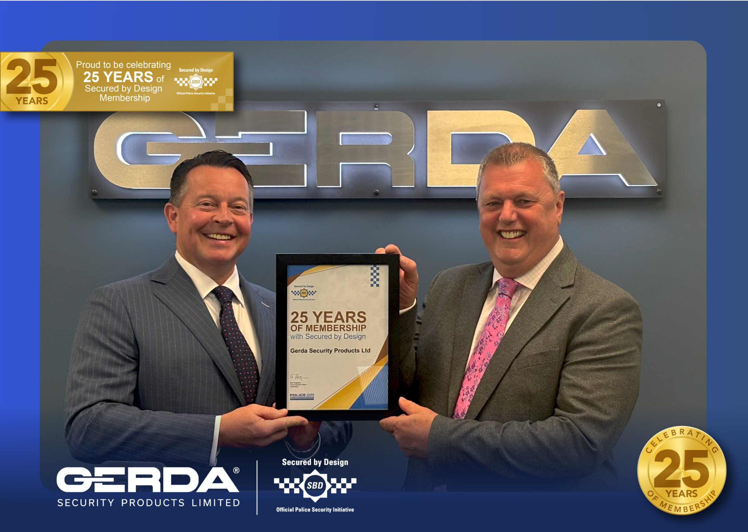 Celebrating 25 Years of Partnership with Secured by Design
